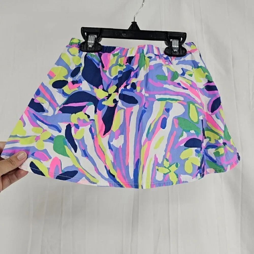 Lilly Pulitzer Girls Size Medium(6-7) Sam Skort In Havin A Blast Print Adorable!